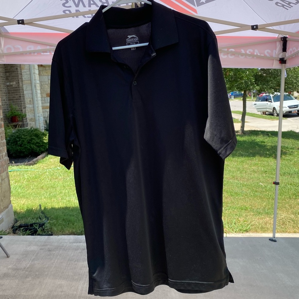 Black breathable Slazenger Golf shirt